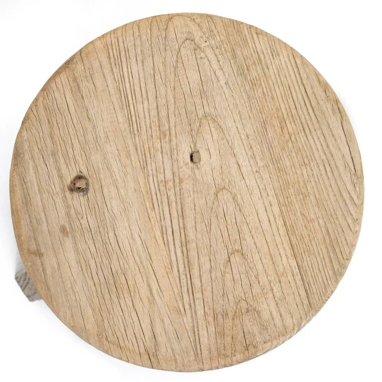 Round Elm Stool - The Mayfair Hall