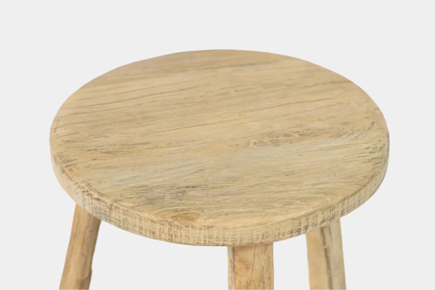 Round Elm Stool - The Mayfair Hall