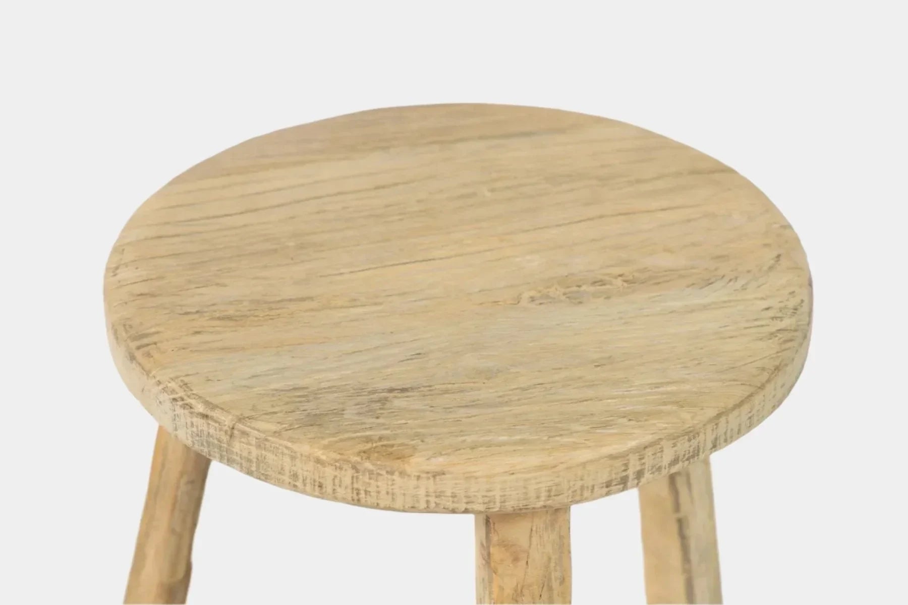 Round Elm Stool - The Mayfair Hall
