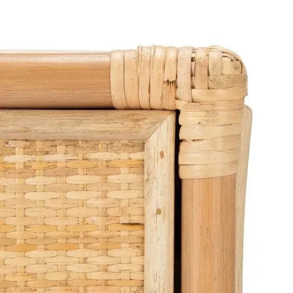 Roya Rattan Nightstand in Natural - The Mayfair Hall