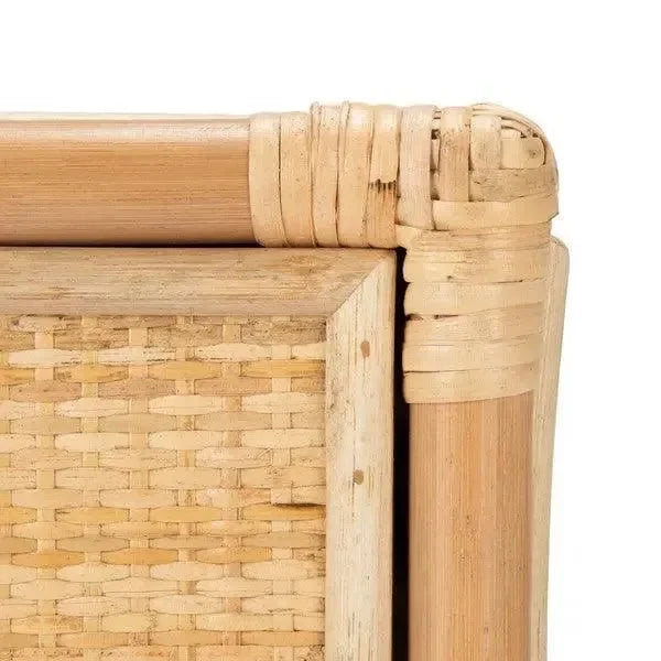 Roya Rattan Nightstand in Natural - The Mayfair Hall