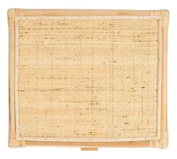 Roya Rattan Nightstand in Natural - The Mayfair Hall
