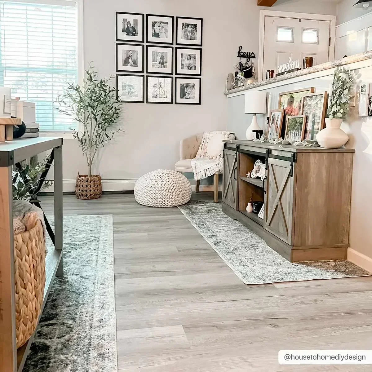 Rudo Blue Washable Area Rug - The Mayfair Hall