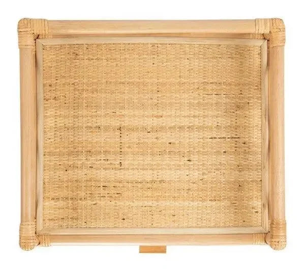 Rumi Rattan Nightstand in Natural - The Mayfair Hall