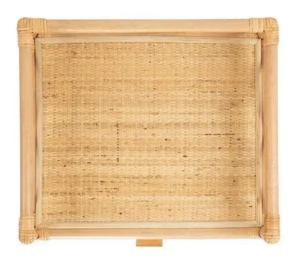 Rumi Rattan Nightstand in Natural - The Mayfair Hall