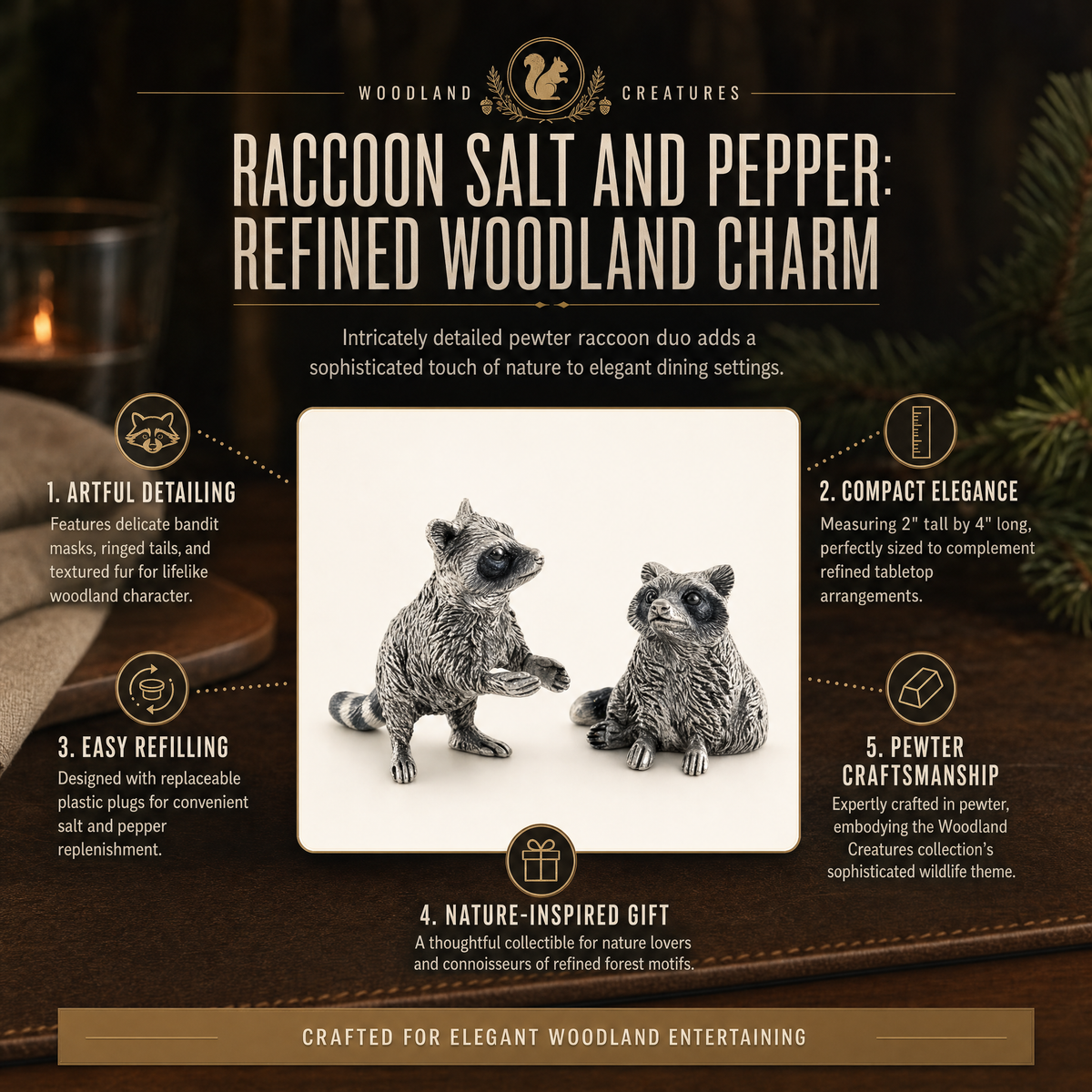 Raccoon Salt and Pepper