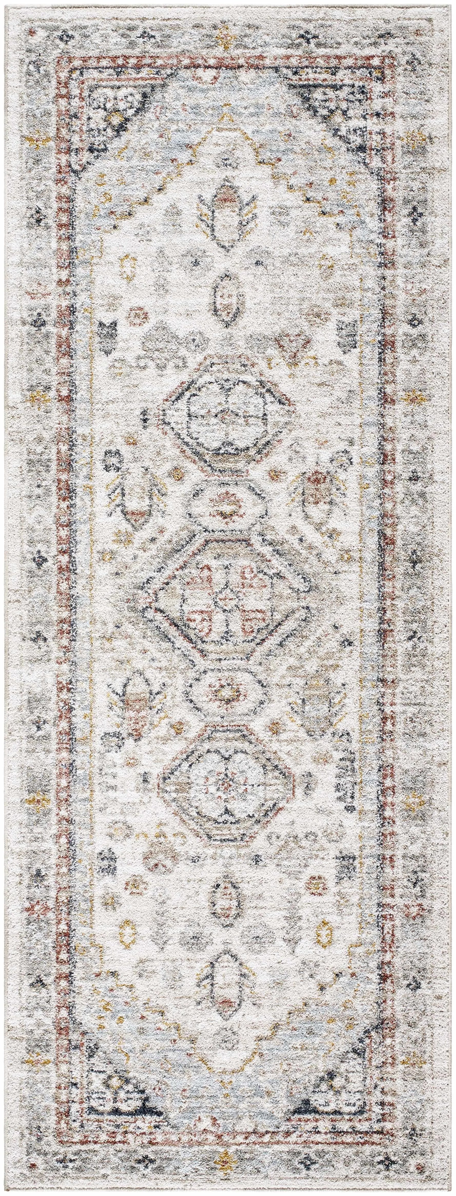 Kouta Cream and Light Gray Area Rug