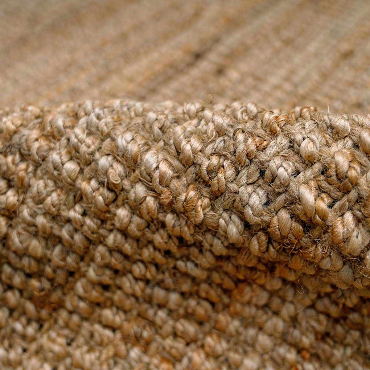 Ambel Handwoven Jute Rug in Brown