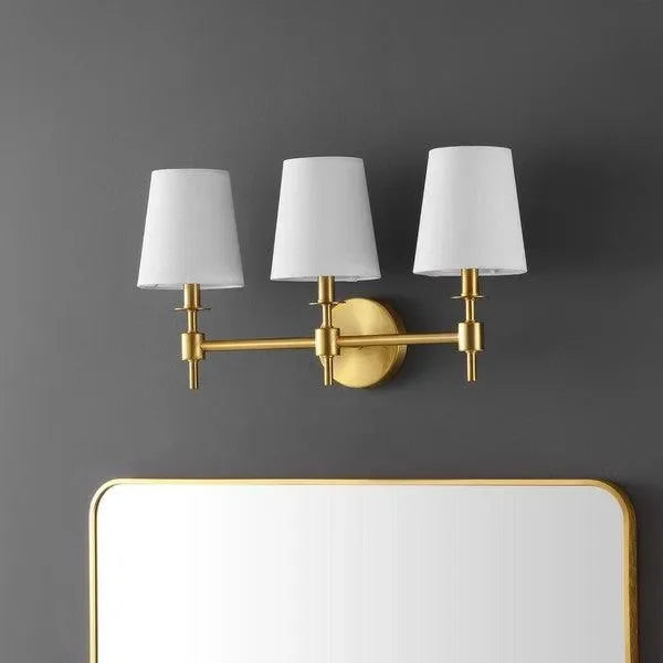 Davielle Metal Wall Sconce in Brass Gold - The Mayfair Hall