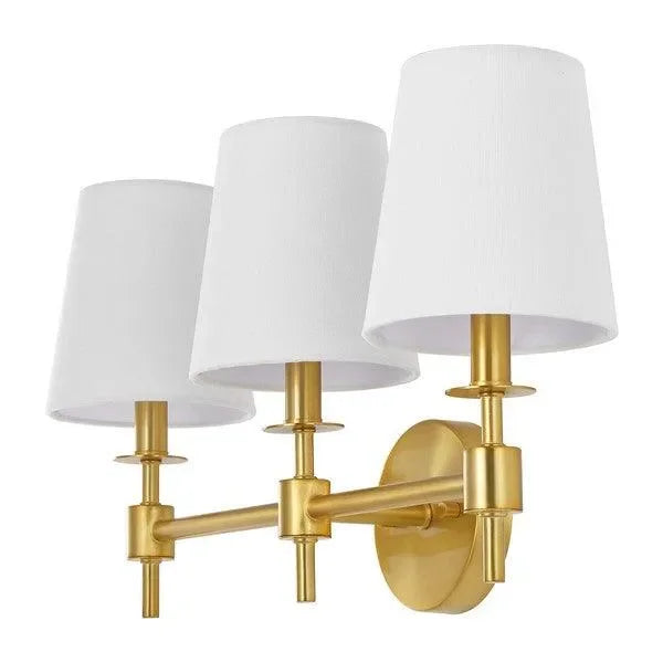 Davielle Metal Wall Sconce in Brass Gold - The Mayfair Hall