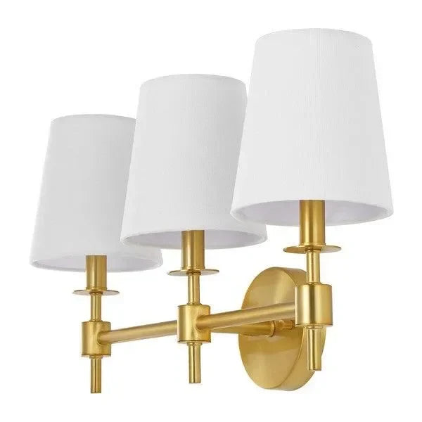 Davielle Metal Wall Sconce in Brass Gold - The Mayfair Hall