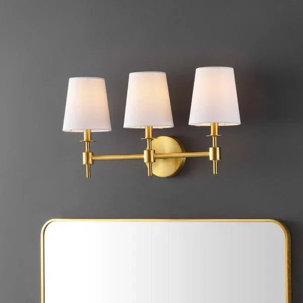 Davielle Metal Wall Sconce in Brass Gold - The Mayfair Hall