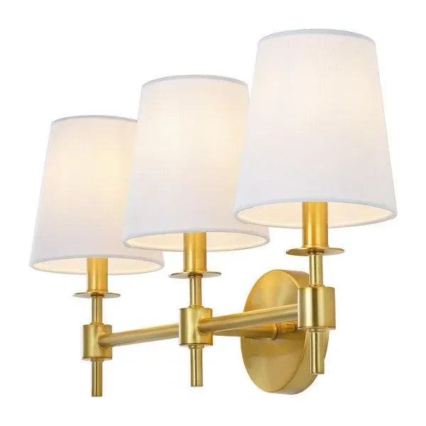 Davielle Metal Wall Sconce in Brass Gold - The Mayfair Hall