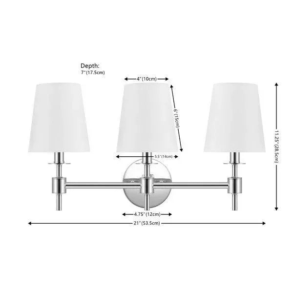 Davielle Iron Wall Sconce in Chrome - The Mayfair Hall