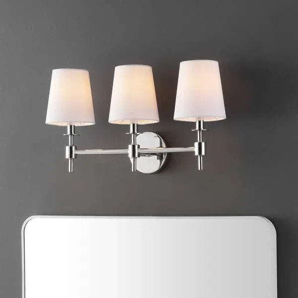 Davielle Iron Wall Sconce in Chrome - The Mayfair Hall