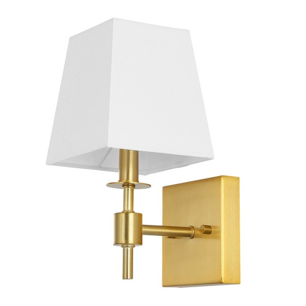 Clauren Iron Wall Sconce in Brass Gold (Set of 2)