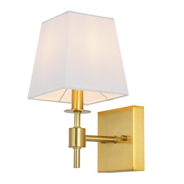 Clauren Iron Wall Sconce in Brass Gold (Set of 2)