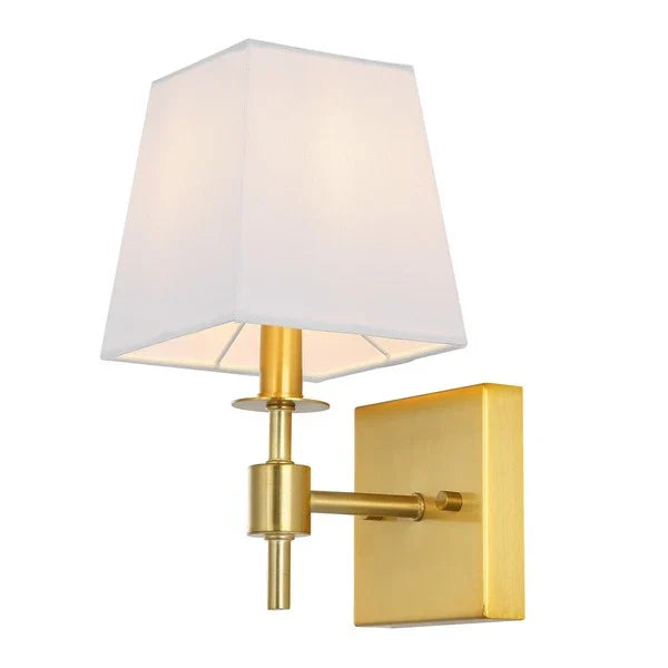 Clauren Brass Gold Wall Sconce (Set of 2)