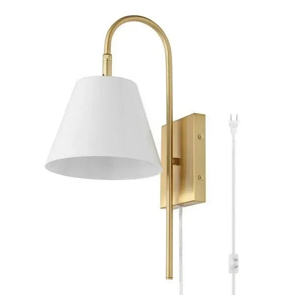 Rhoeva Iron Wall Sconce in Brass - The Mayfair Hall