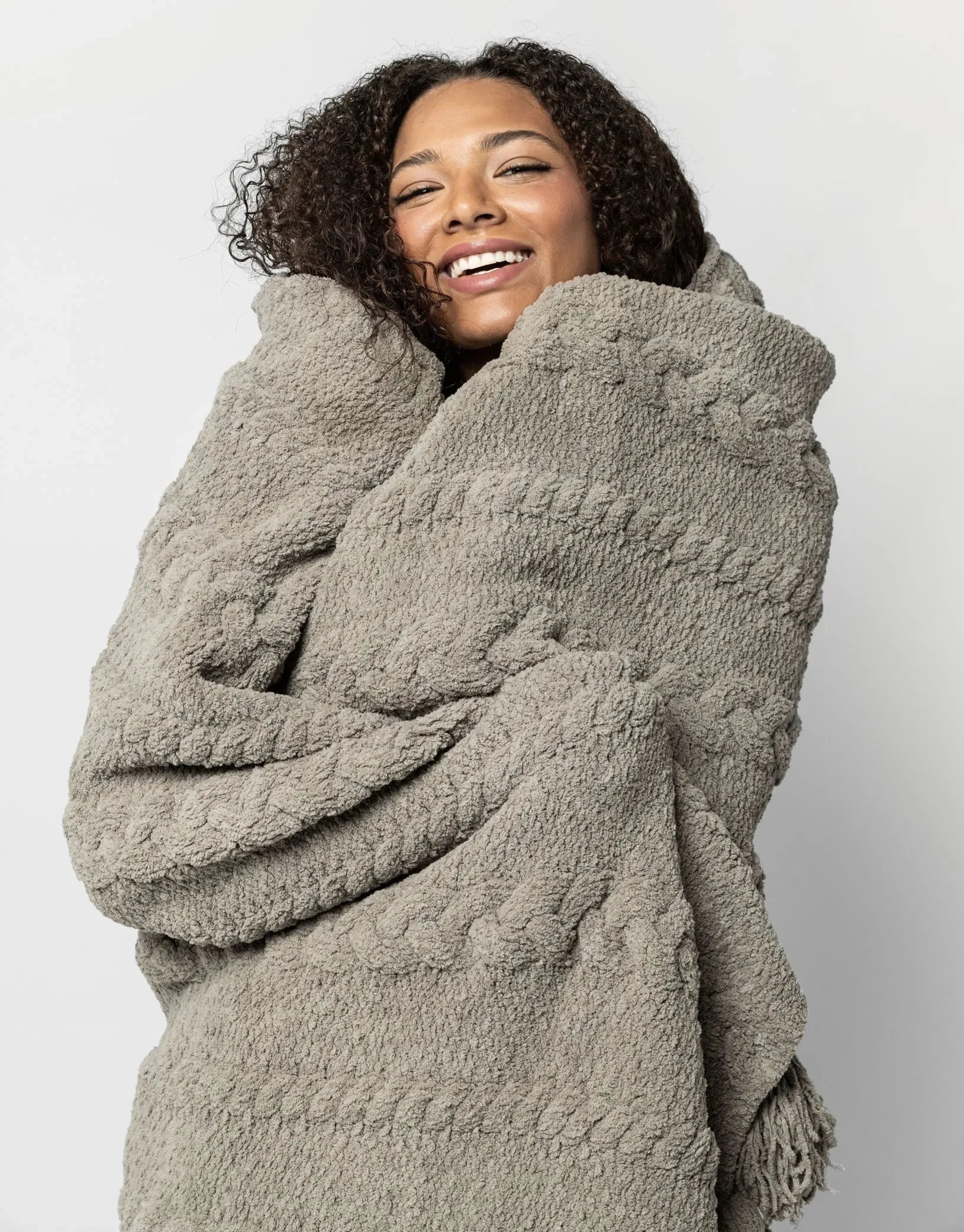 Braided Pom Pom Throw - The Mayfair Hall