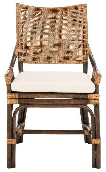 Donatella Rattan Accent Chair in Natural Wash - The Mayfair Hall