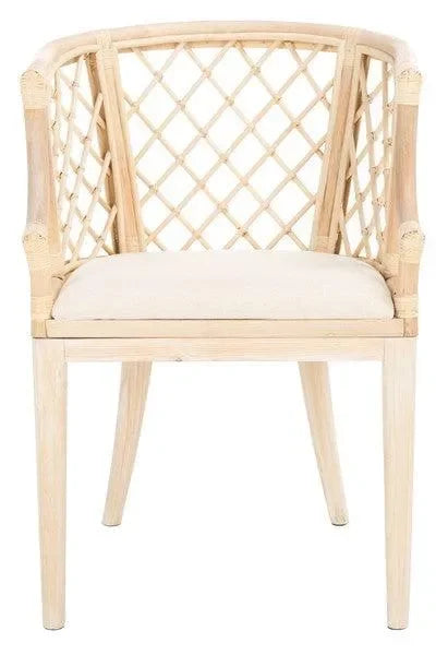 Carlotta Wood Arm Chair in Natural - The Mayfair Hall