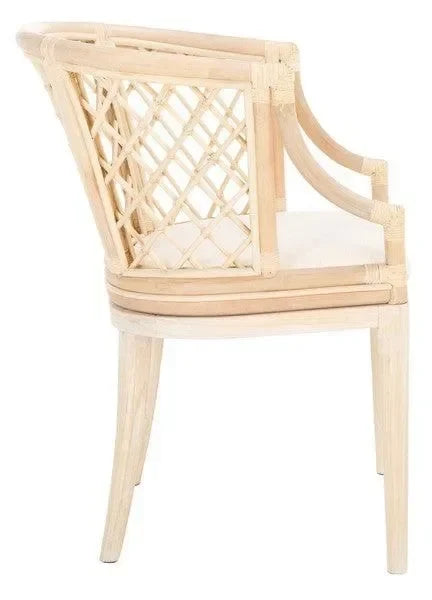 Carlotta Wood Arm Chair in Natural - The Mayfair Hall