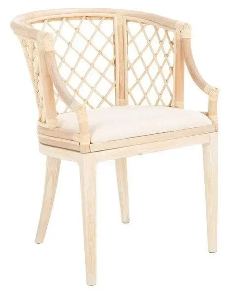 Carlotta Wood Arm Chair in Natural - The Mayfair Hall