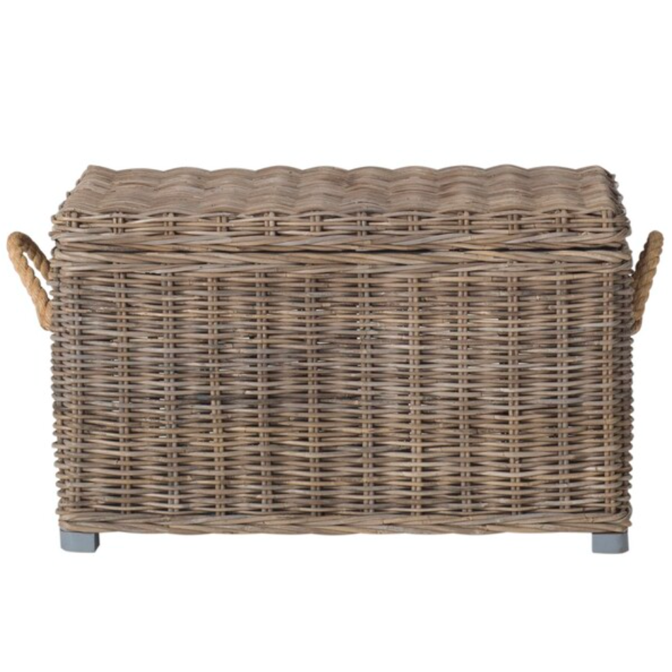 Salim Wicker Storage Basket in Gray