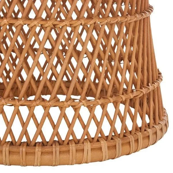 Lola Rattan Swivel Accent Chair in Natural - The Mayfair Hall
