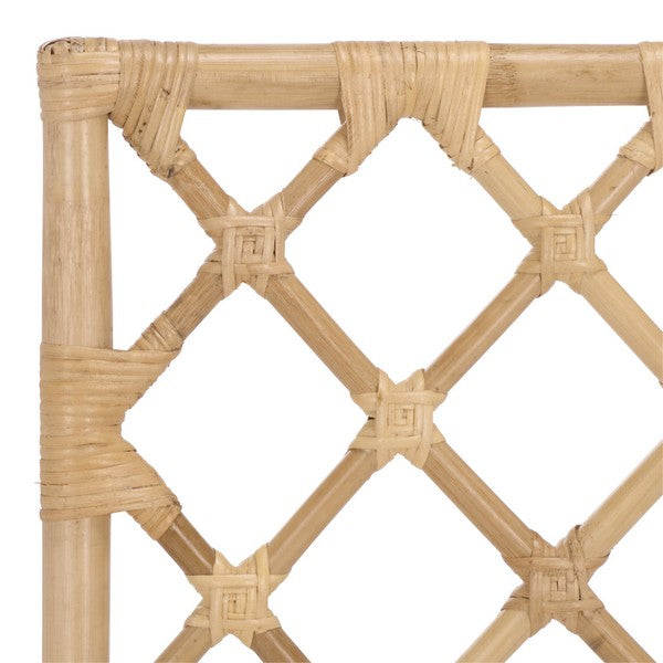 Haru Rattan Dining Chair in Natural and Cream (Set of 2)