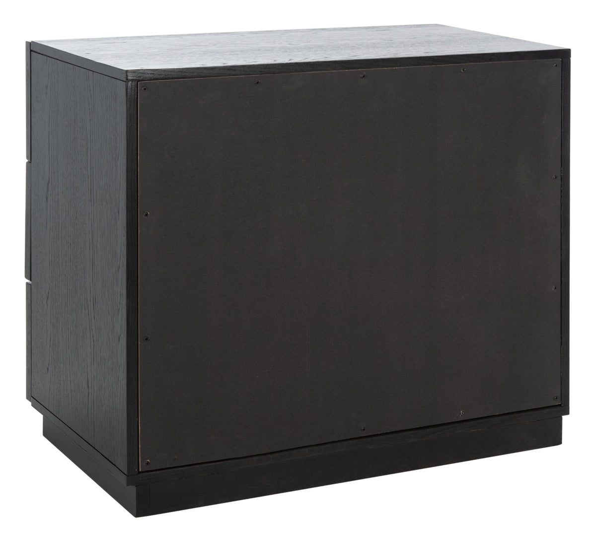 Zeus 3 Drawer Wood Chest in Black