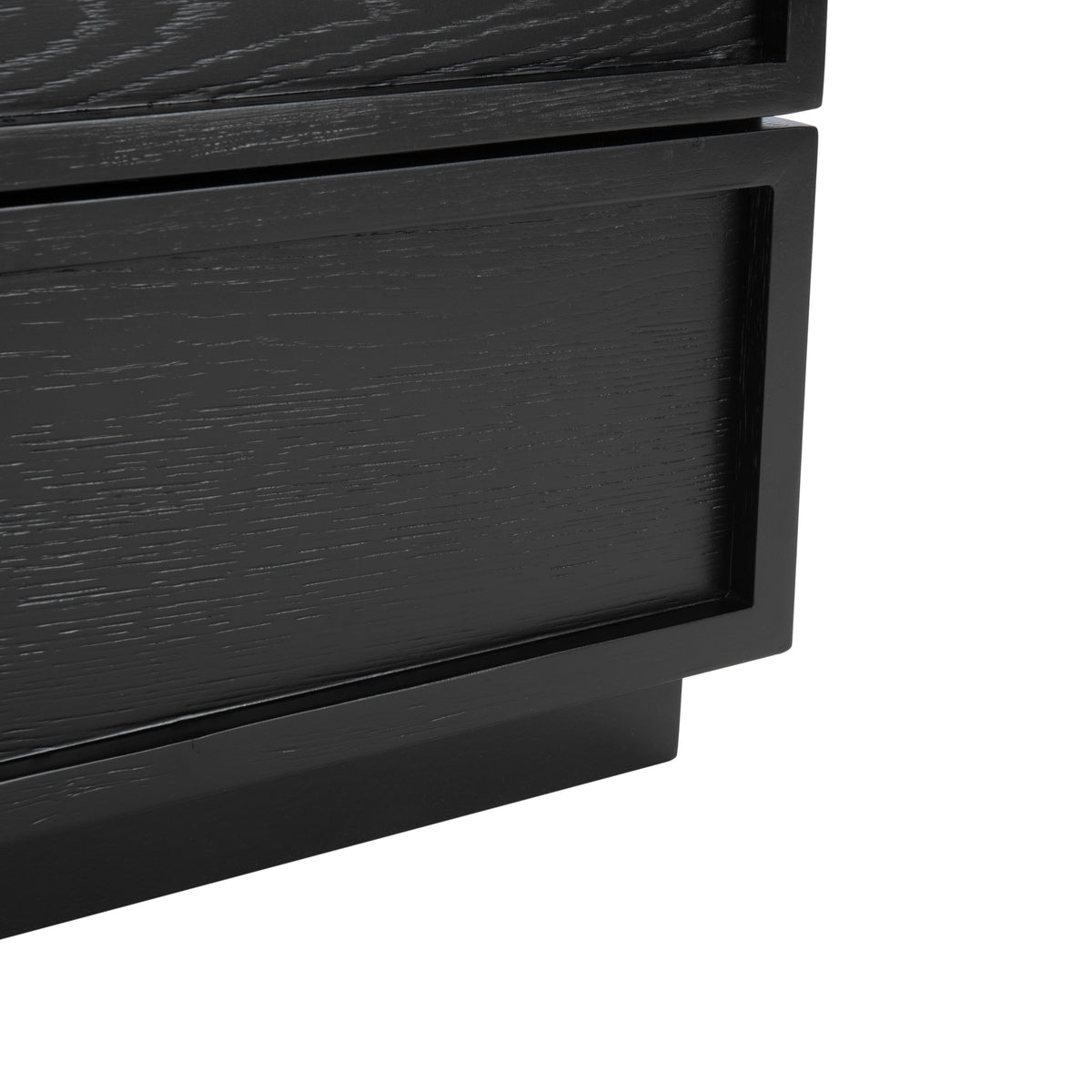 Zeus 3 Drawer Wood Chest in Black