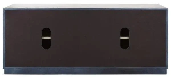 Mallory Wood Media Stand in White Wash - The Mayfair Hall