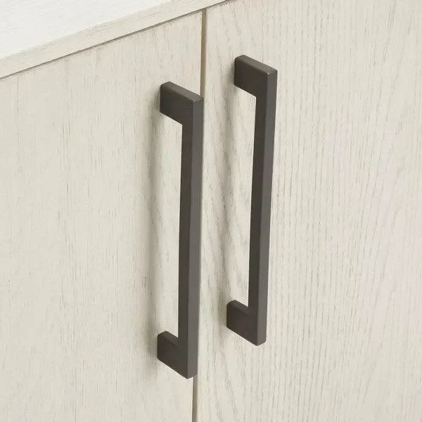 Mallory Wood Media Stand in White Wash - The Mayfair Hall