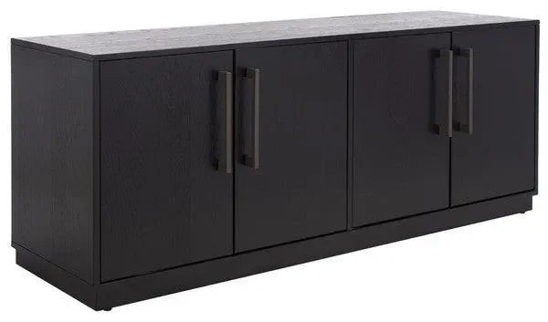 Safavieh Mallory Black 4 Door Media Stand