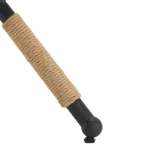 Carmelo Linen Bench in Beige and Black - The Mayfair Hall