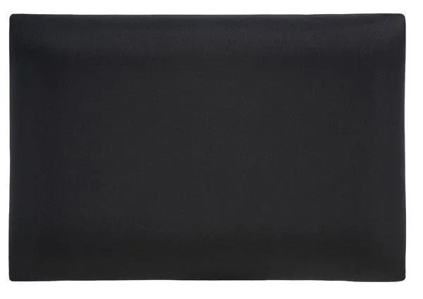 Carmelo Wood Ottoman in Black - The Mayfair Hall