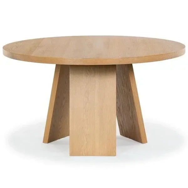 Julianna Wood Dining Table with Tripod Legs - The Mayfair Hall