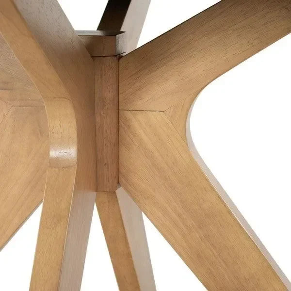 Carolee Wood Dining Table with Splayed Legs - The Mayfair Hall