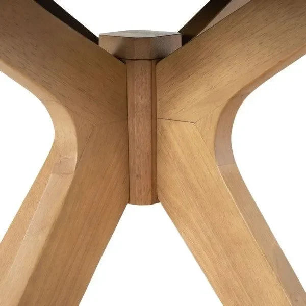 Carolee Wood Dining Table with Splayed Legs - The Mayfair Hall