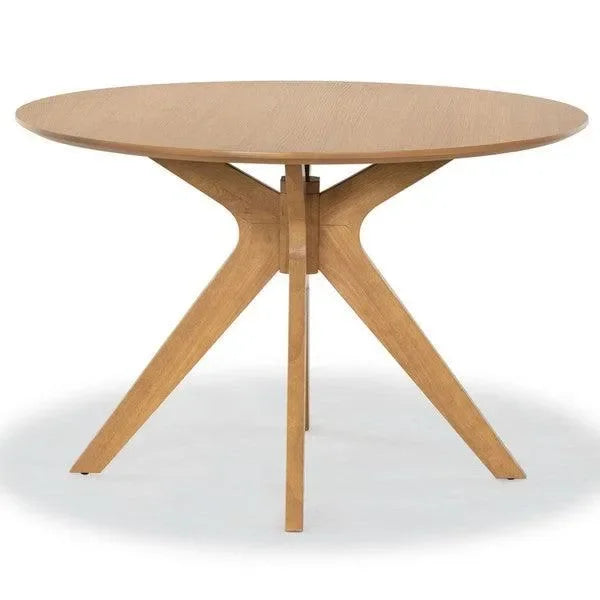 Carolee Wood Dining Table with Splayed Legs - The Mayfair Hall
