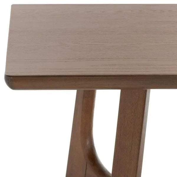 Adelee Wood Dining Table in Medium Oak - The Mayfair Hall