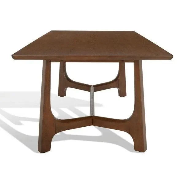 Adelee Wood Dining Table in Medium Oak - The Mayfair Hall