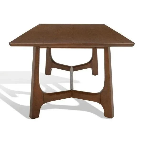 Adelee Wood Dining Table in Medium Oak - The Mayfair Hall