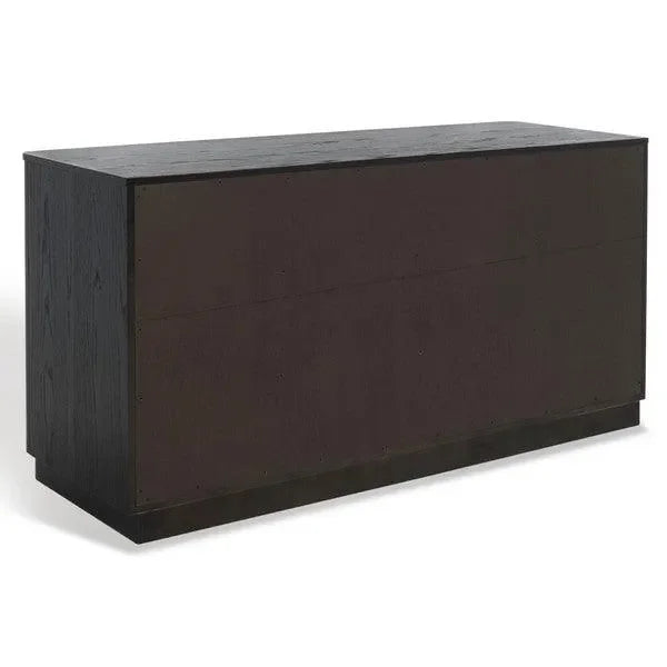 Gabrietta Wood Drawer Dresser in Black - The Mayfair Hall