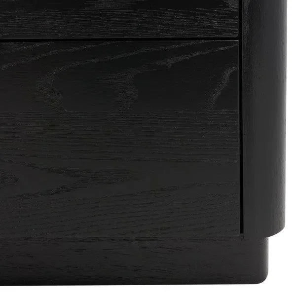 Gabrietta Wood Drawer Dresser in Black - The Mayfair Hall