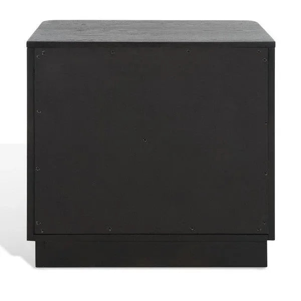 Gabrietta Oak Veneer Nightstand in Black - The Mayfair Hall