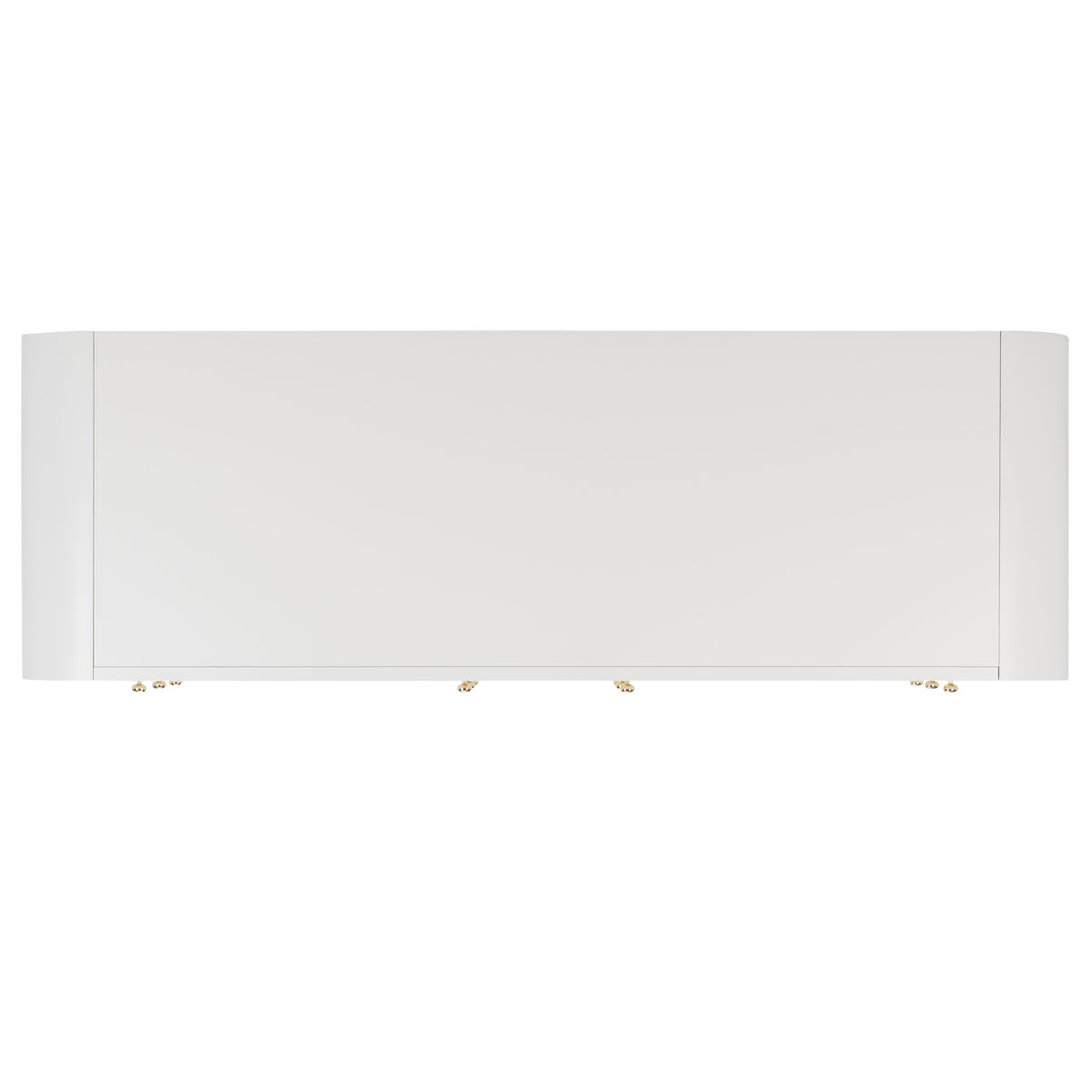 Liabella 6 Drawer Curved Dresser in White and Gold