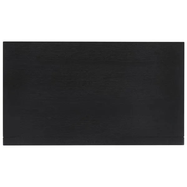 Darnell Rubberwood Nightstand in Black - The Mayfair Hall